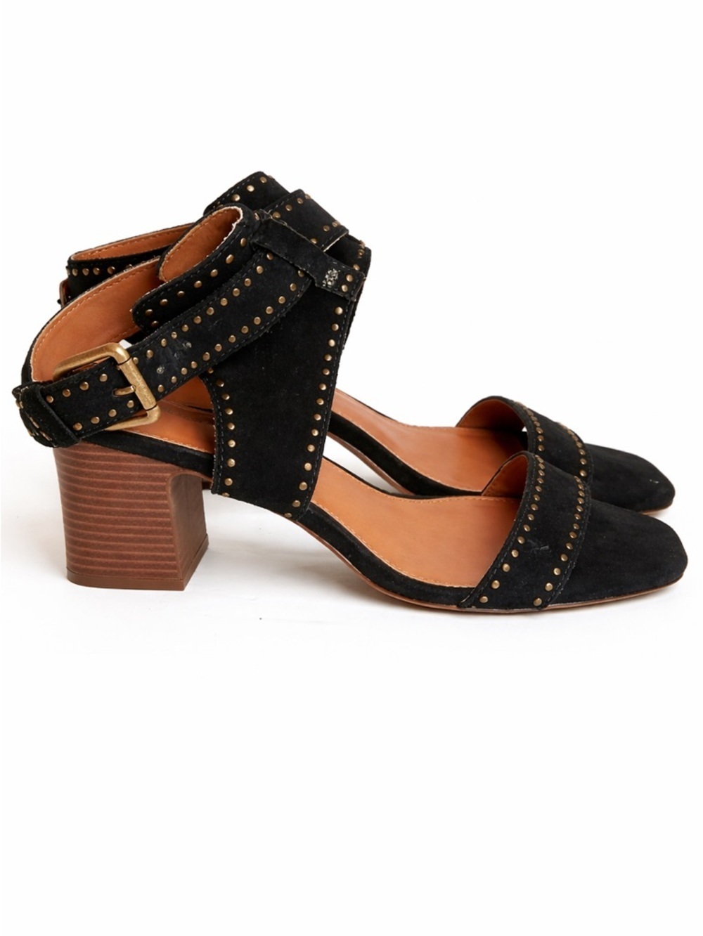 Wonderly Black Studded Block Heel Sandals Ankle Strap Boho Chic Summer
Size 9M - Picture 3 of 10